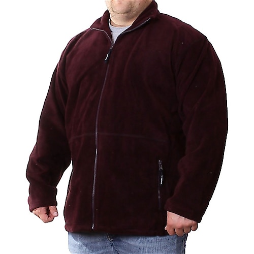 Metaphor Purple Full Zipped Fleece Jacket