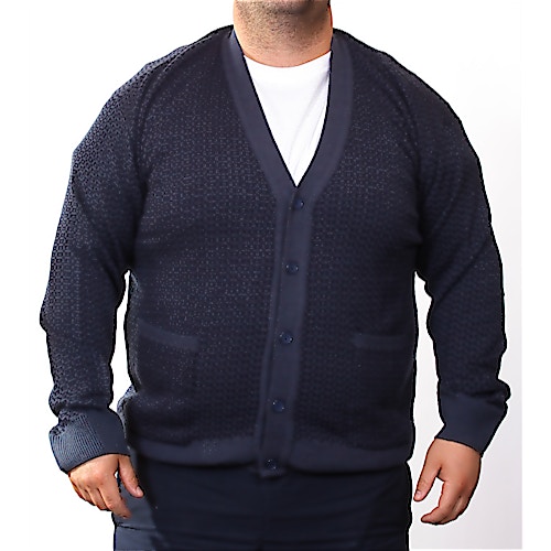 Cotton Valley Navy Knitted Long Sleeve Cardigan