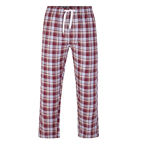 Bigdude Leichte Pyjamahose Rot/Weiß
