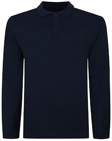 Bigdude Knitted Polo Jumper Navy