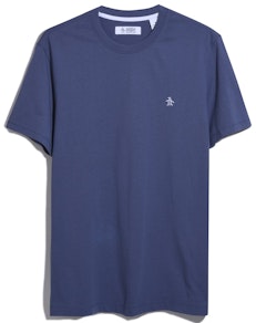 Original Penguin S/S Embroidered Logo T-Shirt Blue Indigo