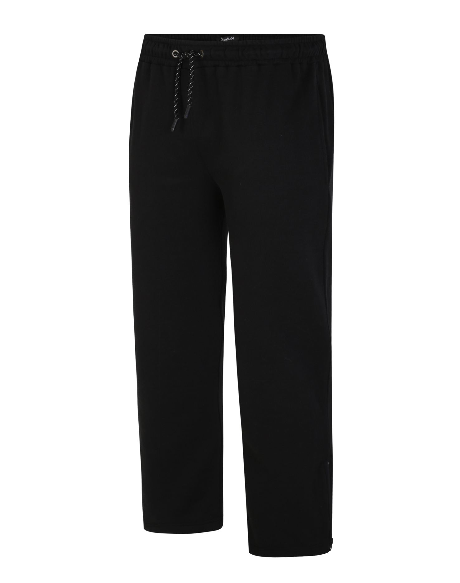 Mens open hem discount joggers with zip pockets