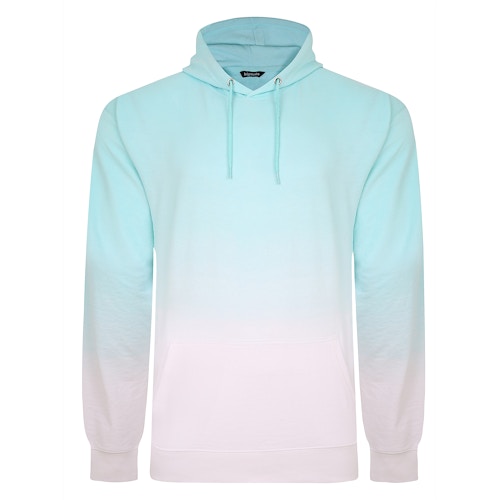 Bigdude Ombre Pullover Hoody Turquoise Tall