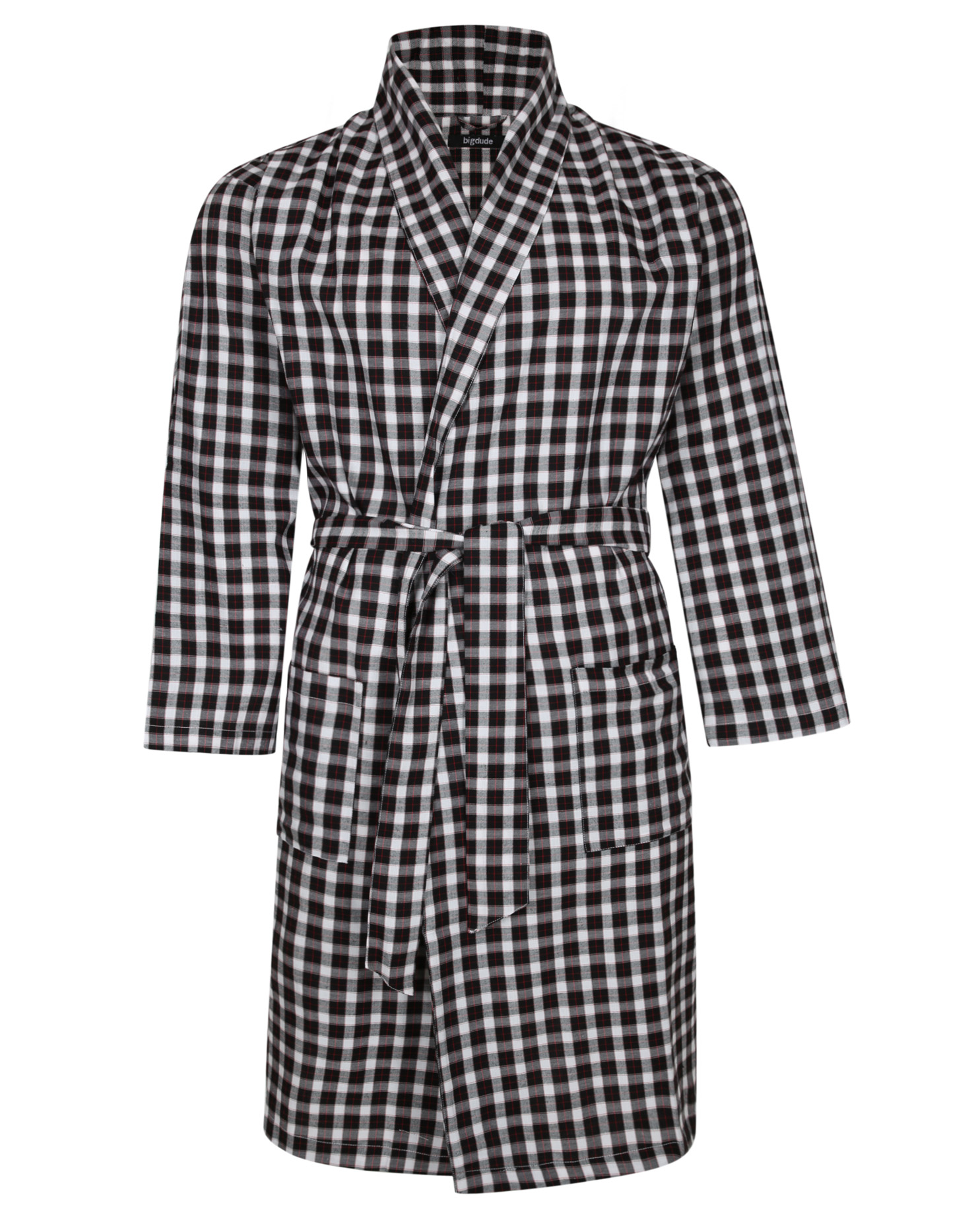 Rael Brook Dressing Gown Blue/White Check 