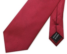 Knightsbridge Extra Long Micro Grid Tie Red