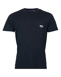 Replika T-Shirt mit Brusttasche Schwarz