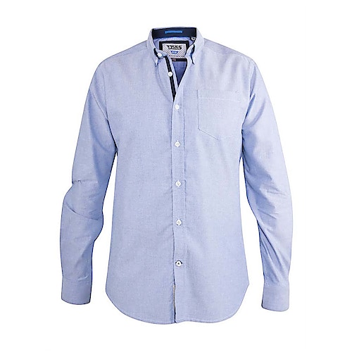 D555 Clarence Buttoned Down Oxford Shirt Blue