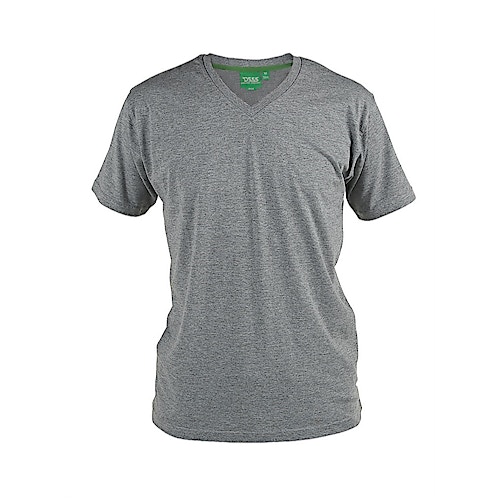 D555 Premium V -Neck T-Shirt Grey