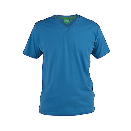 D555 Premium V -Neck T-Shirt Blue