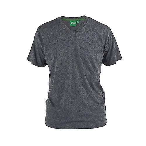 D555 Premium V -Neck T-Shirt Charcoal