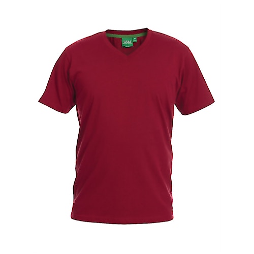 D555 Premium V -Neck T-Shirt Red