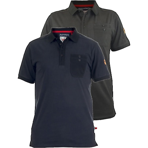 D555 Detailed Polo Shirt With Pocket