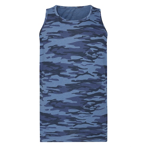 Bigdude Camo Vest Navy