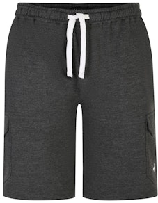 Bigdude Fleece Cargo Shorts Charcoal