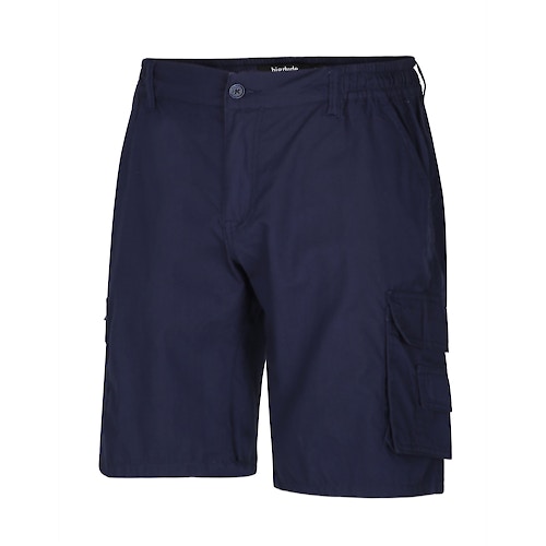 Bigdude Leichte Cargo-Shorts mit Gummizug in der Taille Marineblau