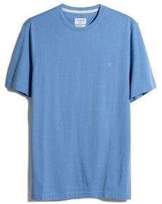 Farah Eddie Kurzarm-T-Shirt Reef Blue