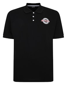 Bigdude LA Embroidered Polo Shirt Black