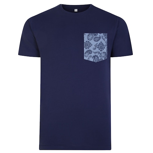 Bigdude Designer-Taschen-T-Shirt Navy