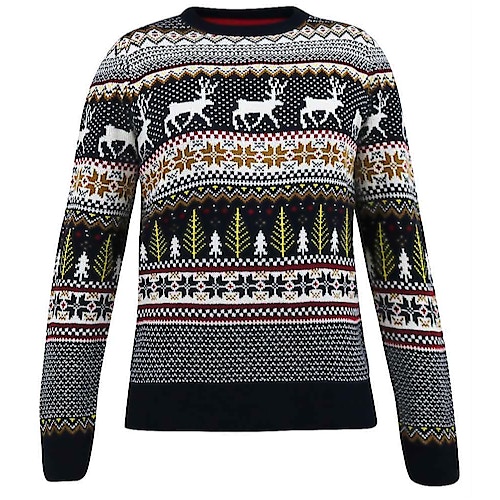 D555 Vixen Reindeer Xmas Sweater Navy