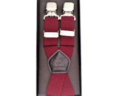 Knightsbridge Extra Long and Strong Wide Clip Braces Red