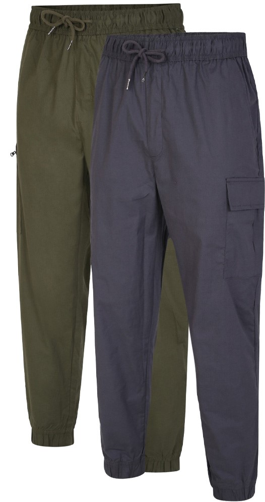 MENS CARABOU TROUSERS PANTS RUGBY ELASTICATED WAIST IN 3 COLOURS SIZES 32--50 