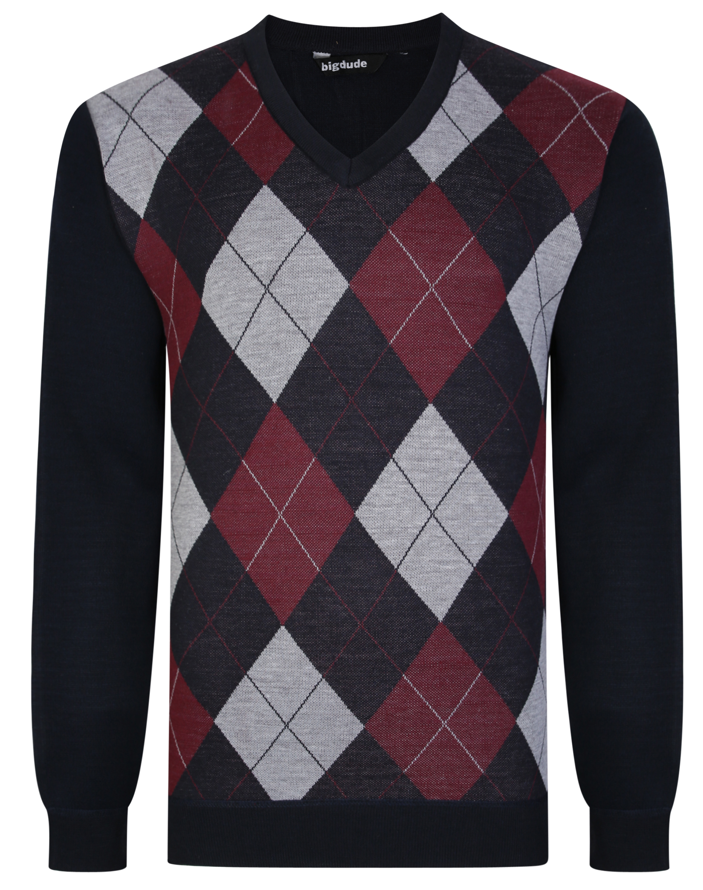 Men's v on sale neck argyle sweater