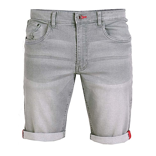 D555 Griffin Stretch Denim Shorts Grey