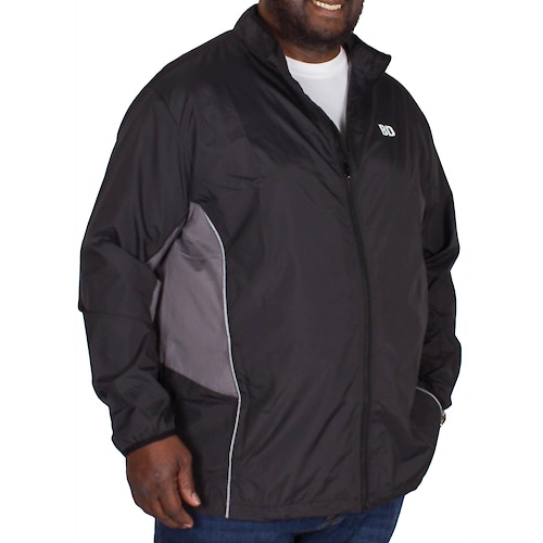Bigdude Lightweight Contrast Showerproof Jacket Black