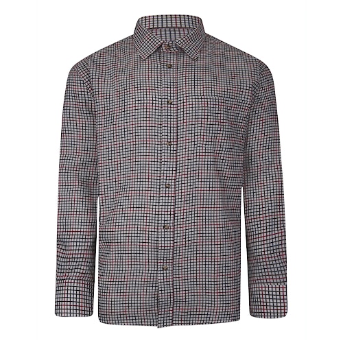 Cotton Valley County Check Long Sleeve Shirt Red/Brown