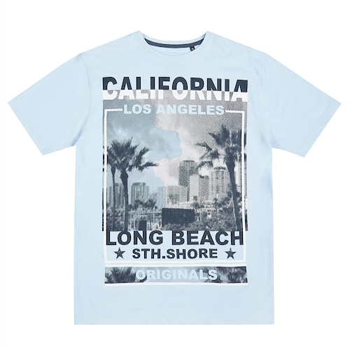 Pierre Roche LA South Shore T-Shirt Pale Blue