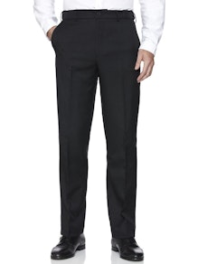 Farah Anzughose mit elastischem Bund Schwarz