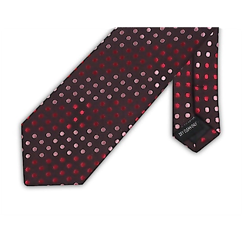 Knightsbridge extra lange Punkte-Krawatte Pink/Rot