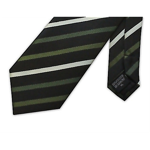 Knightsbridge extra lange gestreifte Krawatte Grün