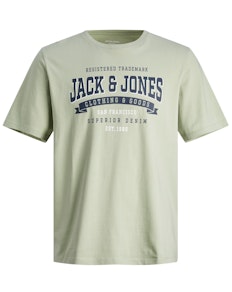 Jack & Jones – Bedrucktes T-Shirt in Wüstensalbei