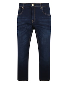 Bigdude Stretch Jeans With Whiskers Indigo