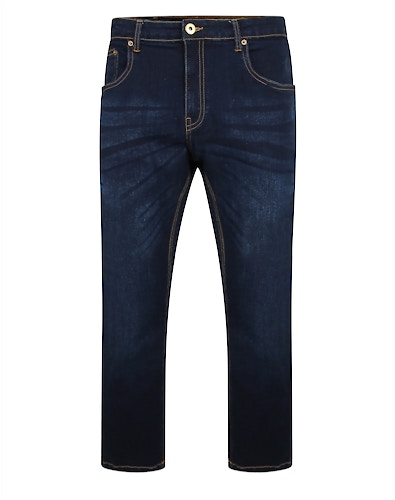 Bigdude Stretch Jeans With Whiskers Indigo
