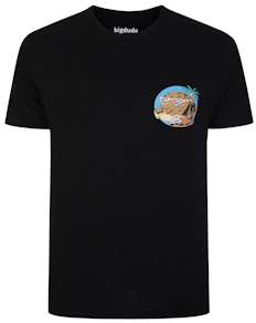 Bigdude Dog's Life Printed T-Shirt Black