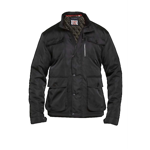 D555 Brentford Padded Coat Black