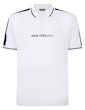 Poloshirt mit BigdudeNYCPrint, Weiß, Größe L