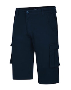 Bigdude Kurze Cargo-Shorts aus Stretch-Twill Marineblau