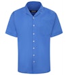 – Kurzarmhemd mit leichtem LeinenTouch, Blau, Tall