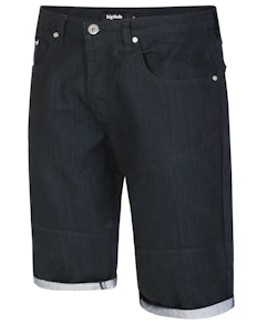 Bigdude Denim-Shorts in 3/4-Länge Schwarz