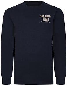 Bigdude San Diego Long Sleeve T-Shirt Navy