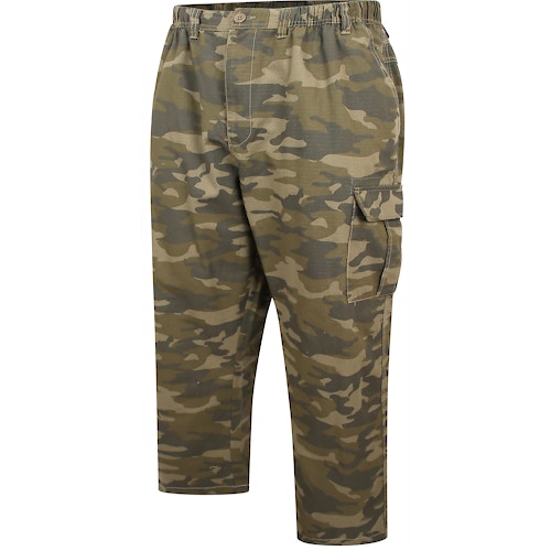 Espionage Camouflage Print Ripstop Trouser With Elasticated Waist