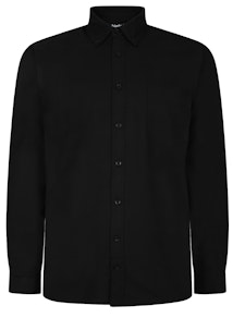 Bigdude Button Down Oxford Long Sleeve Shirt Black