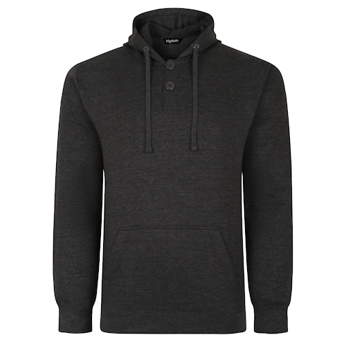 Bigdude Buttoned Pullover Hoody Anthrazit