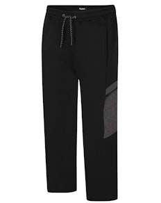 Bigdude Contrast Pocket Cargo Joggers Black