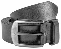 Grey Canvas Belt-Matte Black Belt Buckle
