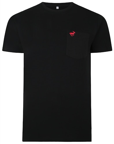 Bigdude Signature Pocket T-Shirt Black/Red