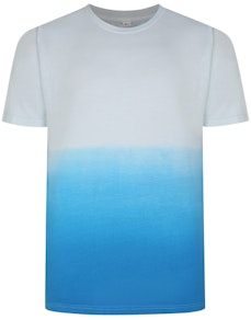 Bigdude Ombre T-Shirt Blue Tall